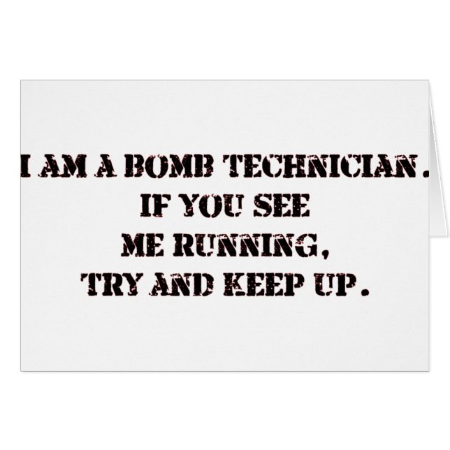bombardera tech hälsningskort (Framsidan Horizontal)