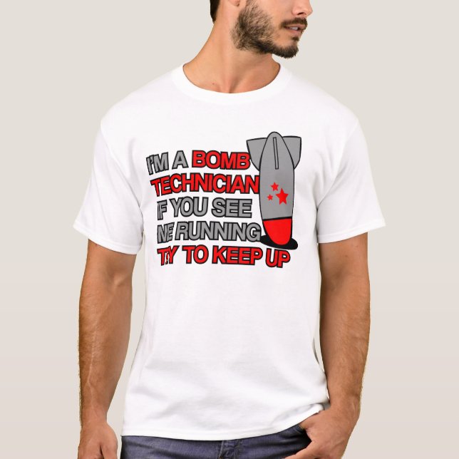 Bombardera teknikeren t shirt (Framsida)