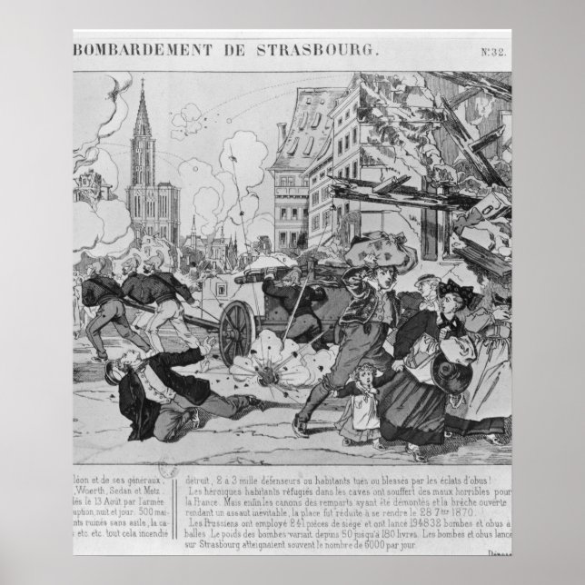 Bombardering och belägring av Strasbourg Poster (Framsidan)