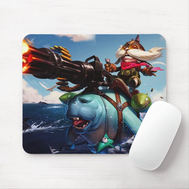 Bombardier Gaming Mousepad | Pilot mousserande Musmatta (Med mus)
