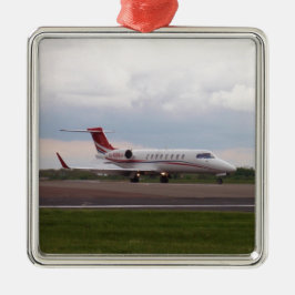 Bombardier Lear Jet 45XR Julgransprydnad Metall