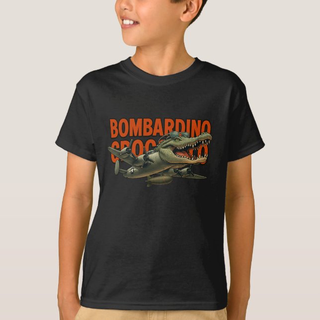 Bombardillo Crokodillo Barns t-shirt! T Shirt (Framsida)