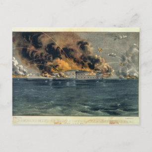 Bombardment i Fort Sumter Vykort