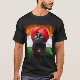 Bombay Cat Breed Wearing Turban T Shirt