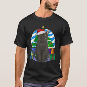 Bombay Cat Cute Santa Julgran Decor Gift T Shirt