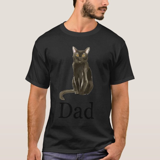 Bombay Cat Pappa, Cat Pappa Gift, Cat Pappa Presen T Shirt (Framsida)
