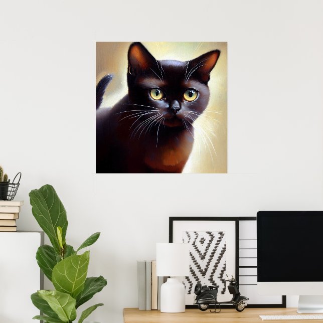 Bombay Cat Poster (Hemmakontoret)