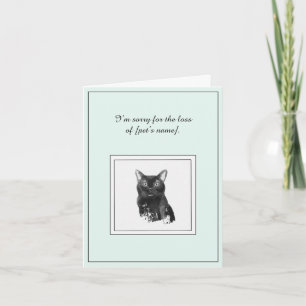 Bombay Cat Sympathy Foleting Card Kort