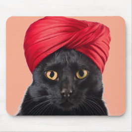 Bombay Cat Wearing A Turban Musmatta