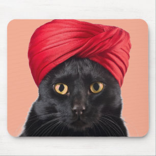 Bombay Cat Wearing A Turban Musmatta