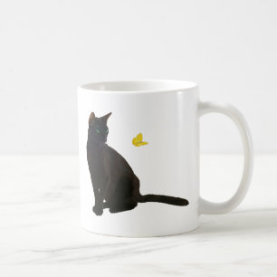 Bombay katt & fjäril kaffemugg
