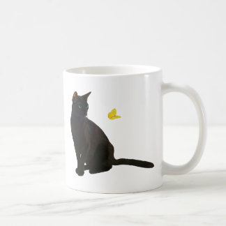 Bombay katt & fjäril kaffemugg