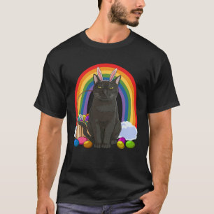 Bombay Katt Glad Påsk Ägg Kanin T Shirt