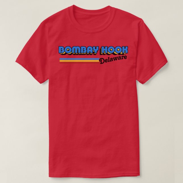 Bombay Krok Delaware Retro Styled Design T Shirt (Design framsida)