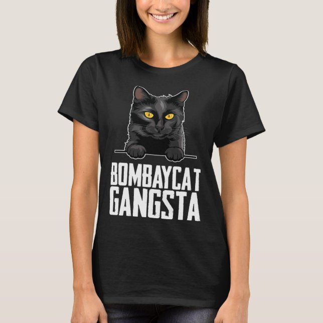 Bombaycat gangsta t shirt (Framsida)