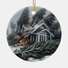 Bombcyklon 2 julgransprydnad keramik