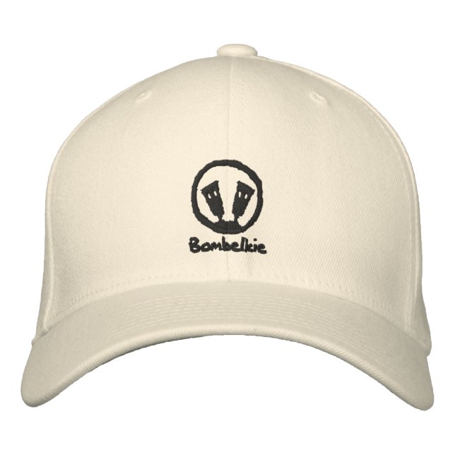 Bombelkie Embroiderade Basic Flexfit Wool Cap Broderad Keps (Framsida)