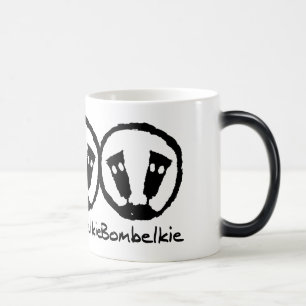 Bombelkie svart/vit 11 uns Morphing mugg