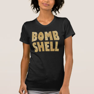 bomben snäcka guld t-shirt design