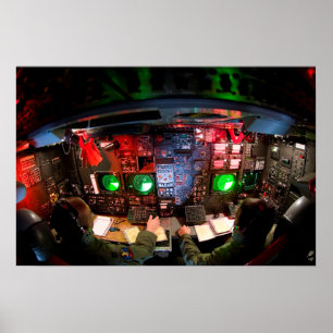 BOMBER AVIONICS, NAV och WEAPONS CONSOLE Poster