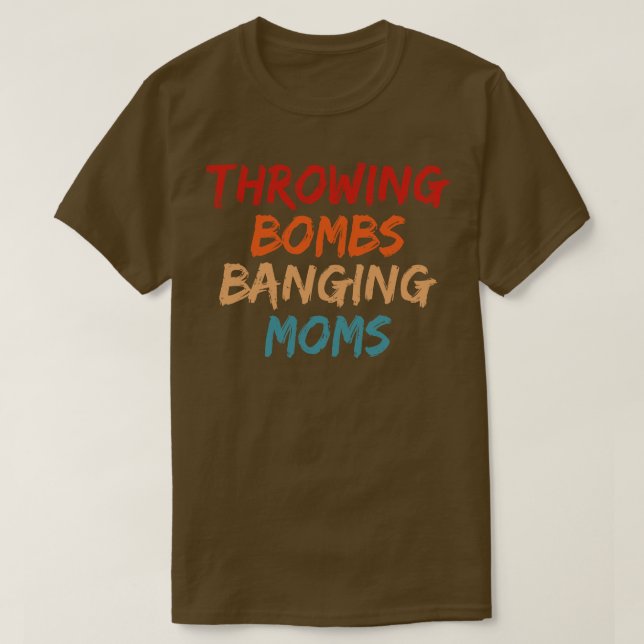 Bomber Banging Mammor Fotball Mamma T Shirt (Design framsida)