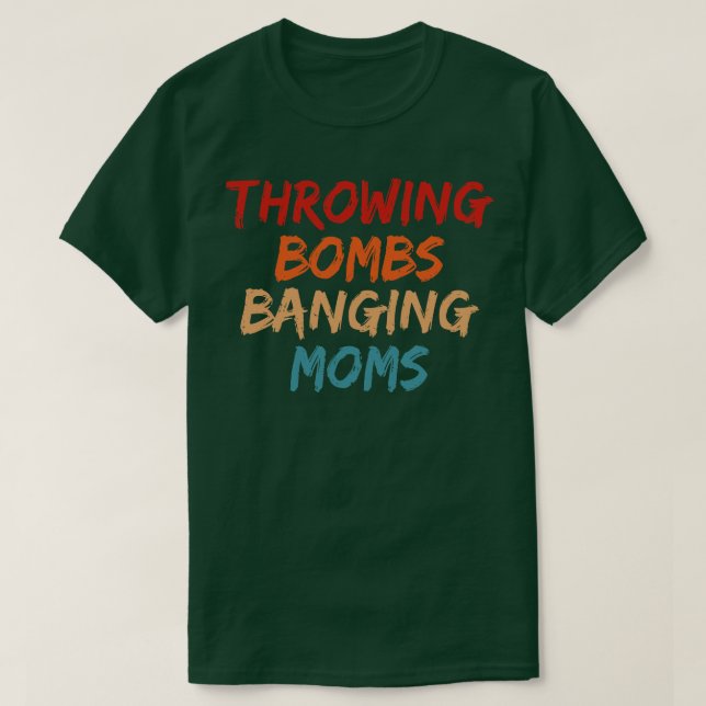 Bomber Banging Mammor Fotball Mamma T Shirt (Design framsida)