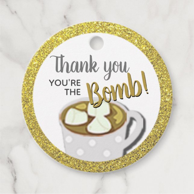 Bomber från Guld Hett | DIY BRÖLLOP Gåvor Etiketter (Framsida)
