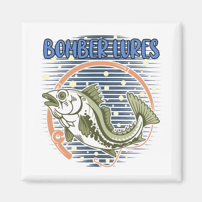 Bomber Lures Hunting Hobby Hunter Pastime Fishing Magnet (Framsidan)