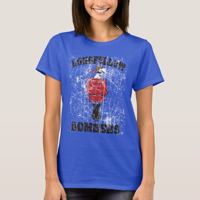 bomber med lång längd t-shirt (Framsida)