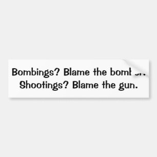 Bomber? Skämtar bombaren? Blamera pistolen B Bildekal