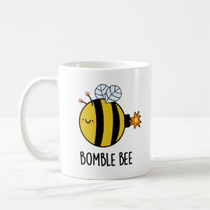Bomble Bee Funny Bumblebee Bomb Pun Kaffemugg