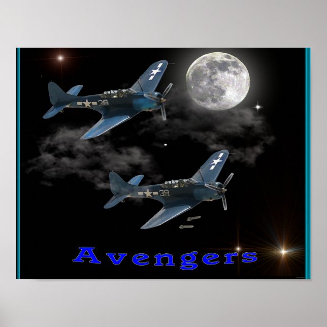 Bombning i Avengers Dive Poster (Framsidan)