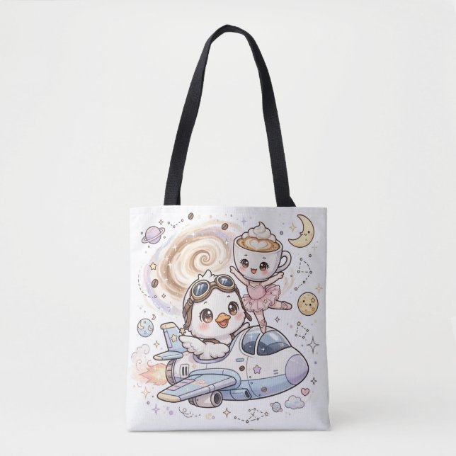  Bombombini Gusini Space Ballet Tote Tygkasse (Framsida)