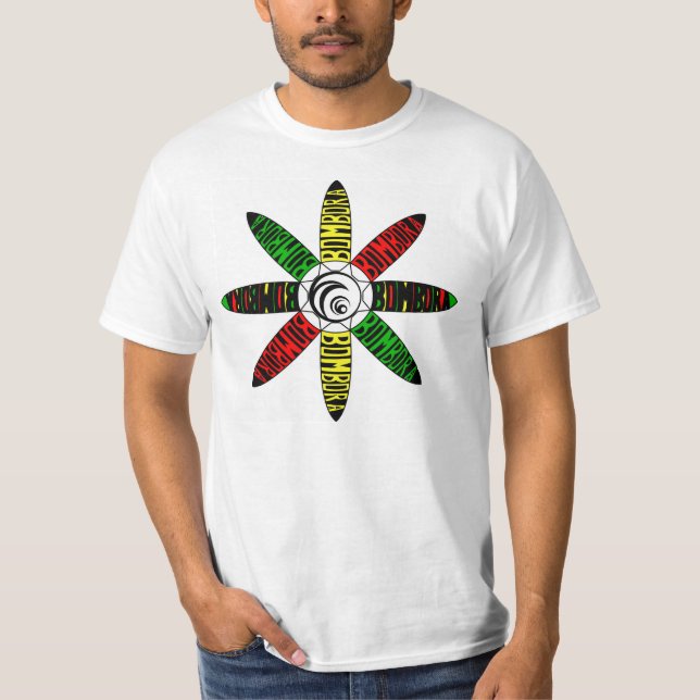 Bombora spiral Rasta Tee (Framsida)