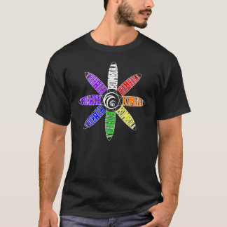 Bombora spiral regnbåge tee shirt