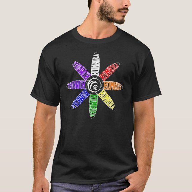 Bombora spiral regnbåge tee shirt (Framsida)