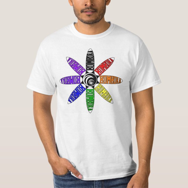 Bombora spiral regnbåge tee shirt (Framsida)