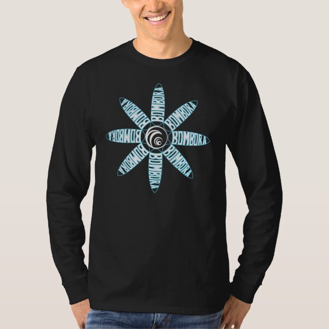 Bombora spiralblått tee (Framsida)