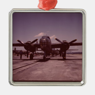 Bombplan B-25 Julgransprydnad Metall
