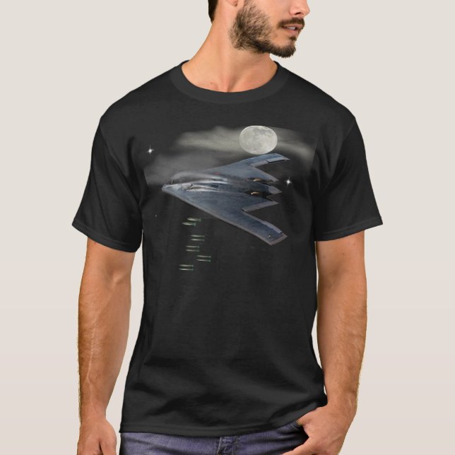 Bombplan för Stealth B-2 T-shirt (Framsida)