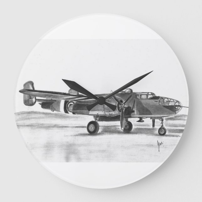 Bombplanen för B25 Mitchell tar tid på Stor Klocka (Framsida)