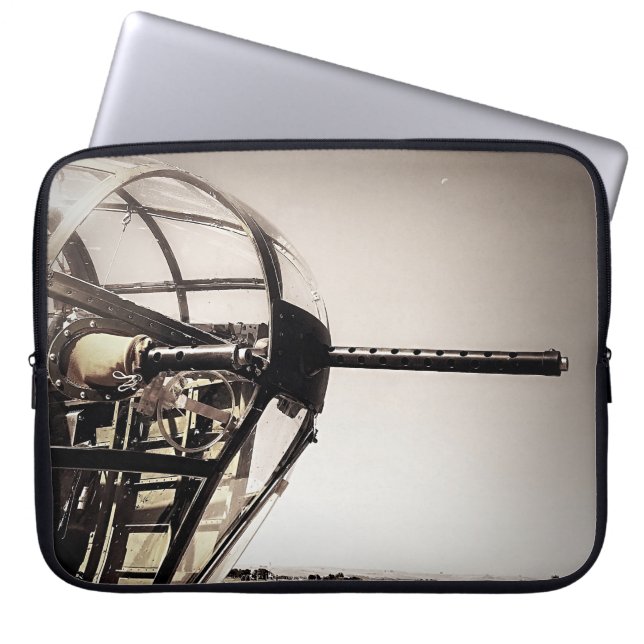 Bombplankonst för WWII B-25 Laptop Sleeve (Framsidan)