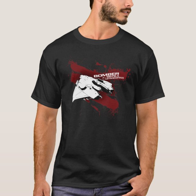 Bombplanstänkt-skjorta Tee Shirt (Framsida)