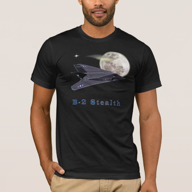 Bombplant-skjortor för Stealth B-2 Tee Shirt (Framsida)