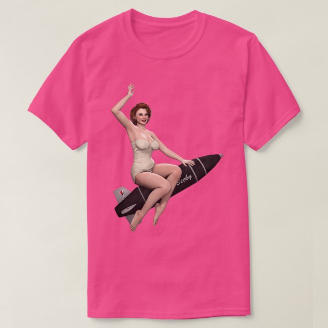 Bombshell Becky höger T Shirt (Design framsida)