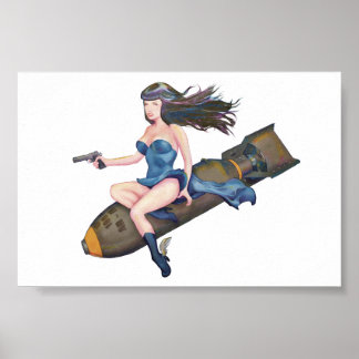 Bombshell Betty färg Poster