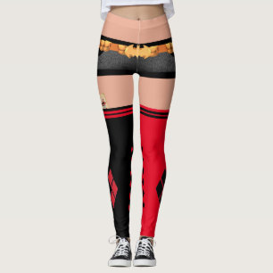 Bombshell Harley Quinn kort och låsta strumpor Leggings