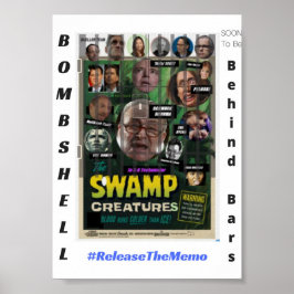BOMBSHELL-Swamp-skapelser strax bakom Pub Poster