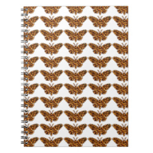 Bombyx Mori Silke Moth Life Cycle Silhouette Anteckningsbok