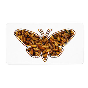 Bombyx Mori Silke Moth Life Cycle Silhouette Fraktsedel